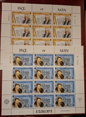 Isle of Man CTO 1982 - Europa CEPT Evenimente istorice - minicoli foto