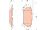 TRW GDB3497 set placute frana,frana disc