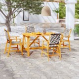 VidaXL Set mobilier de grădină, 5 piese, lemn masiv de acacia