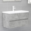Gossi dulap de chiuveta, gri beton, 80x38,5x45 cm, pal