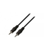 Cablu audio Jack Stereo 3.5 mm tata - Jack Stereo 3.5 mm tata negru, Valueline