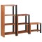 vidaXL Raft pentru cărți 3 pcs Maro 50 x 30 x 110 cm 3321522