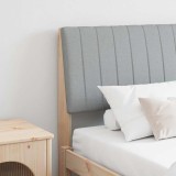 VidaXL Tăblie tapițată Gri deschis 180 cm Lemn de pin masiv 879379