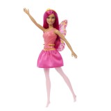 BARBIE PAPUSA BARBIE ZANA CU PAR SI TINUTA ROZ