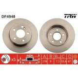 Set discuri frana spate TRW, Mercedes Clasa C (W204), 01.2007-01.2015, Clasa C Cupe (C204), 01.2011-, Clasa C T-Model (S204), 08.07-08.2014, spate; p