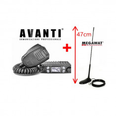 Statie Radio CB Avanti Micro Vox + Antena Megawat MW47