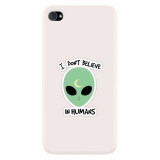 Husa silicon pentru Apple Iphone 4 / 4S, I Dont Believe In Humans