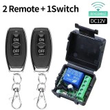 Cumpara ieftin Modul releu radio wireless 1 releu + 2 telecomenzi 433 Mhz automatizari porti garaj imobilizator 12V
