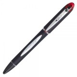 Pix Jetstream Uni-ball SX-210, 1. 0mm, cu capac, corp negru, detalii in culoarea scrisului rosu