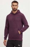 Puma bluza barbati, culoarea violet, cu glugă, cu imprimeu