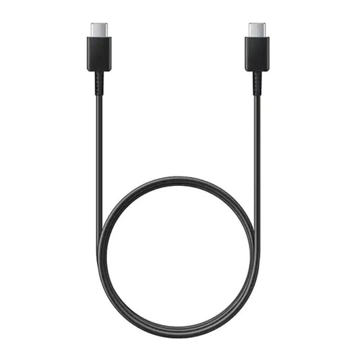 Cablu usb-c la tipe-c de date samsung ep-dw767jbe, fast charging, 3a, 1.8m, negru