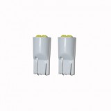 Set 2 x Bec Led T10 4 led 3030 4W 12V, Universal