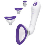 Pompa Bloom Intimate Body 4 Accesorii Vibrating&amp;Sucking Alb/Mov, Doc Johnson