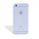Husa Ultra Slim Karen Blue Apple iPhone 5 5S SE Silicon Flexibil Protectie Camera