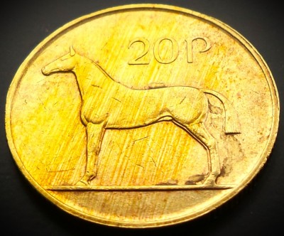 Moneda 20 PENCE - IRLANDA, anul 1986 * cod 51 = circulată foto