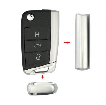 Accesorii cheie Topautochei&amp;reg; pentru Passat B8 Golf 7 Octavia Superb Crom foto