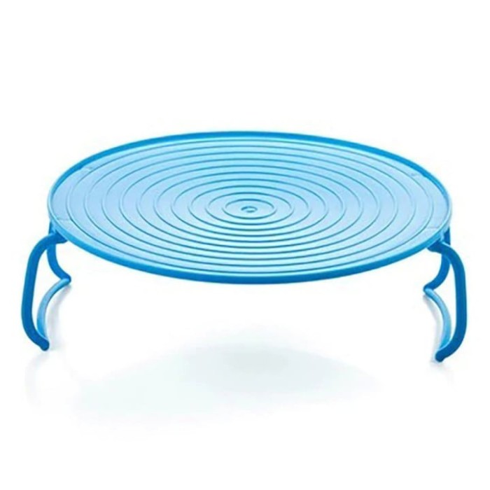 Tavita multifunctionala din plastic pentru cuptorul cu microunde, 23.5 x 8.3 cm, Albastru