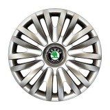 Set 4 Capace Roti Autohelix MSA&reg; R14, Potrivite Jantelor de 14 inch, Pentru Skoda, Model 217