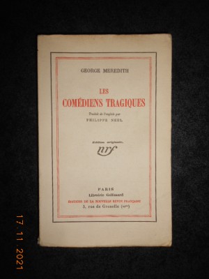 GEORGE MEREDITH - LES COMEDIENS TRAGIQUES (1926) foto