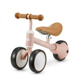 Tricicleta Kinderkraft Cutie Fuzzy Peach, Echilibru, 1-3 ani, Roti EVA, Cadru Otel, Garantie 10 Ani