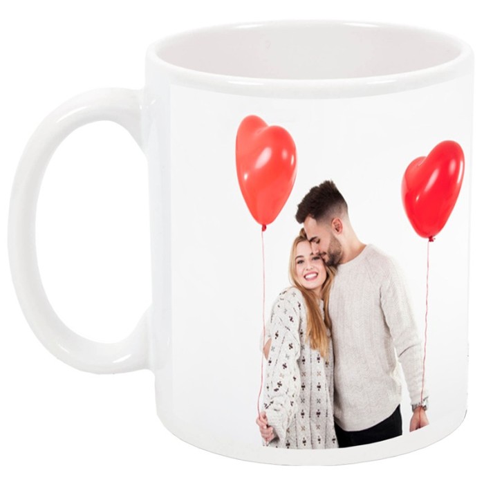 Cana personalizata, model cu 2 poze, ceramica alba, 325 ml Cana personalizata, model cu 2 poze, ceramica alba, 325 ml