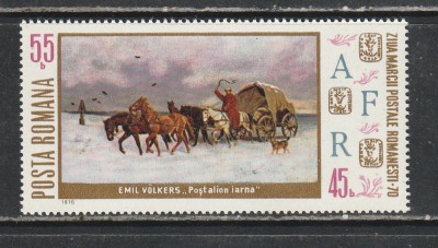 Romania 1970 - #749 Ziua Marcii Postale Romanesti 1v MNH foto