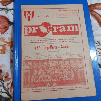 program ASA TG. Mures - Steaua foto