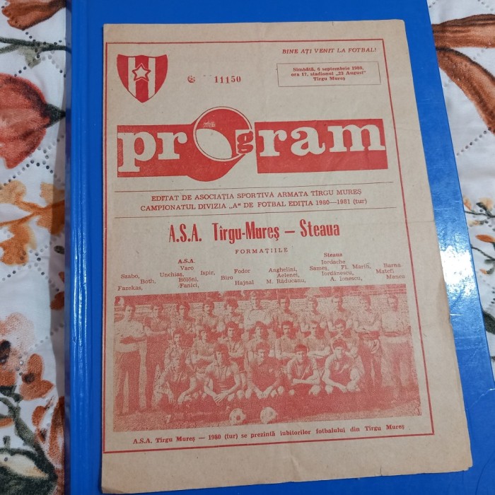 program ASA TG. Mures - Steaua