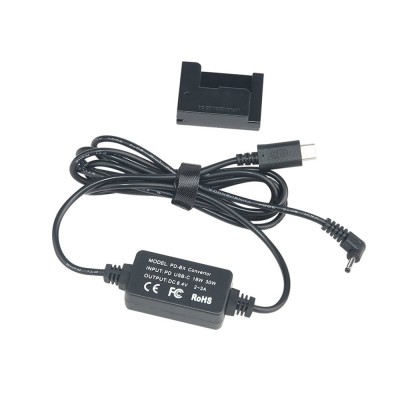 Alimentator Tip Baterie NB-10L Canon DR-80 Dummy Battery DC COUPLER TYPE-C PD foto