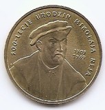 Polonia 2 Zloti 2005 - (Mikolaj Rej) 27 mm, KM-608, Europa