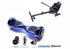 PACHET PROMO Smart Balance?: Hoverboard Regular ElectricBlue + Hoverseat, roti 6.5 inch Bluetooth, baterie Celule Samsung, Boxe incorporate, AutoBa foto