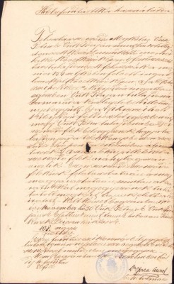 A1305 Act, 1910, semnat olograf Aurel Oprea, Bocșa, județul Caraș-Severin foto