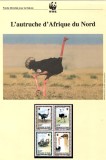 Ciad 1996 - Struțul african, set WWF, 6 poze, MNH (vezi descrierea), Nestampilat