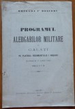 Cumpara ieftin Programul alergarilor militare la Galati la Regimentul 1 Rosiori , 1907