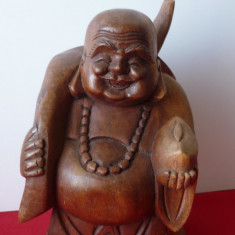 STATUETA DIN LEMN SCULPTAT, "BUDA" (Nr.14)