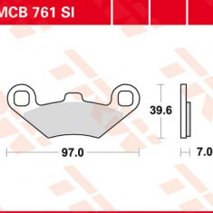 Set placute frana TRW MCB761SI - ATV Polaris Trail Blazer 250 - Outlaw - Predator - Scrambler - Sportsman 300-400-500-700-800