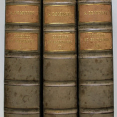 OUVRES DE ALFRED DE MUSSET , COMEDIES ET PROVERBES , TROIS VOLUMES , CCA. 1900