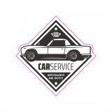 Abtibild &amp;quot;RETRO CAR SERVICE&amp;quot; Cod:TAG 014 / T2 Automotive TrustedCars, Oem