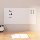 vidaXL Tablă magnetică de perete, alb, 60x30 cm, sticlă securizată 4008623