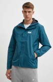 Helly Hansen geaca de ploaie Ervik barbati, culoarea verde, 64032