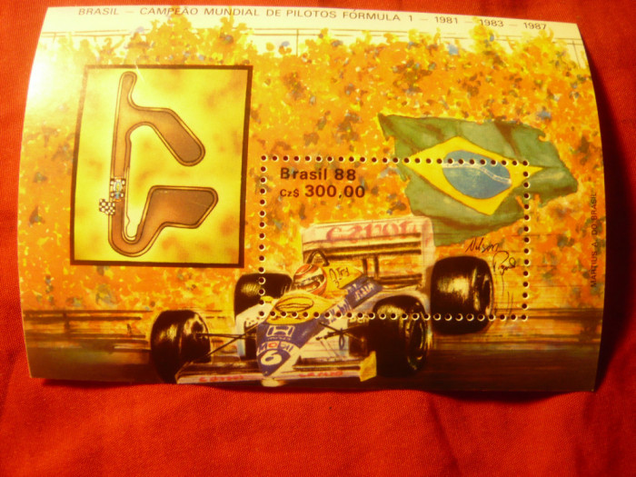 Bloc Brazilia 1988 - Formula 1 - Campionat Mondial la Rio