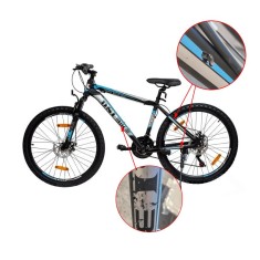 Bicicleta Mountain Bike, roti 26 inch, cadru aluminiu,21 viteze Shimano, frane pe disc, albastru, RESIGILAT foto