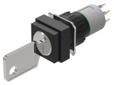 Comutator rotativ cu cheie EAO 16mm 2 poziții 2 NO cod 51-444.036D