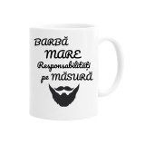 Cana alba personalizata barba mare responsabilitati pe masura, INOVATIX&reg;. 330ml, Oem