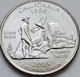Moneda 25 Cents SUA California 2005, Litera P, UNC