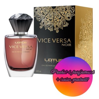 Set 4 Apa de parfum Vice Versa Noir Revers, Femei, 100 ml + Tester 100 ml GRATUIT foto
