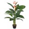 Gossi planta artificiala strelitzia cu ghiveci, rosu, 100 cm
