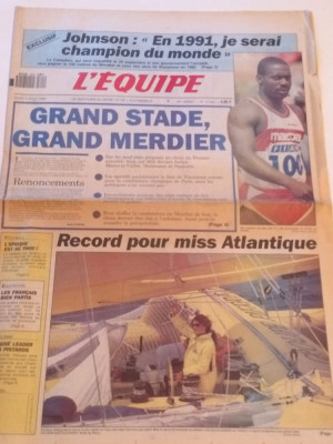 Ziar sport din Franta - &amp;quot;L`EQUIPE&amp;quot; (02.08.1990) foto