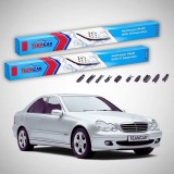 Cumpara ieftin Ștergătoare Mercedes-Benz Clasa C W203 2003-2007 | Set Față Flat &ndash; TeamCar&reg;