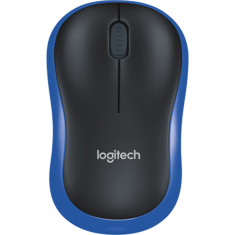 Mouse Wireless Bluetooth M185, 1.000 DPI, Receptor USB, Mod Repaus Inteligent, 3 Butoane, Albastru foto